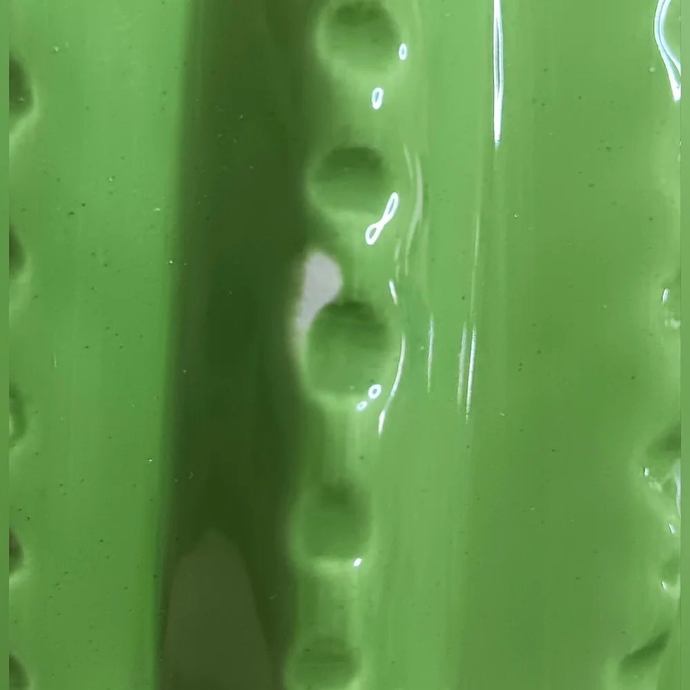 3/10 NEW Ceramic Cactus Soap Dispenser Green Silver *FLAW* Western Southwestern